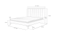 Preview: Polsterbett, gepolstertes Bett, gepolstertes Bett 180x200, Bett online kaufen